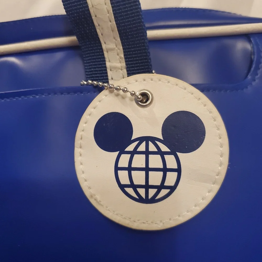 Disney 40th Anniversary Park Exclusive Blue Mickey Messenger Laptop Shoulder Bag